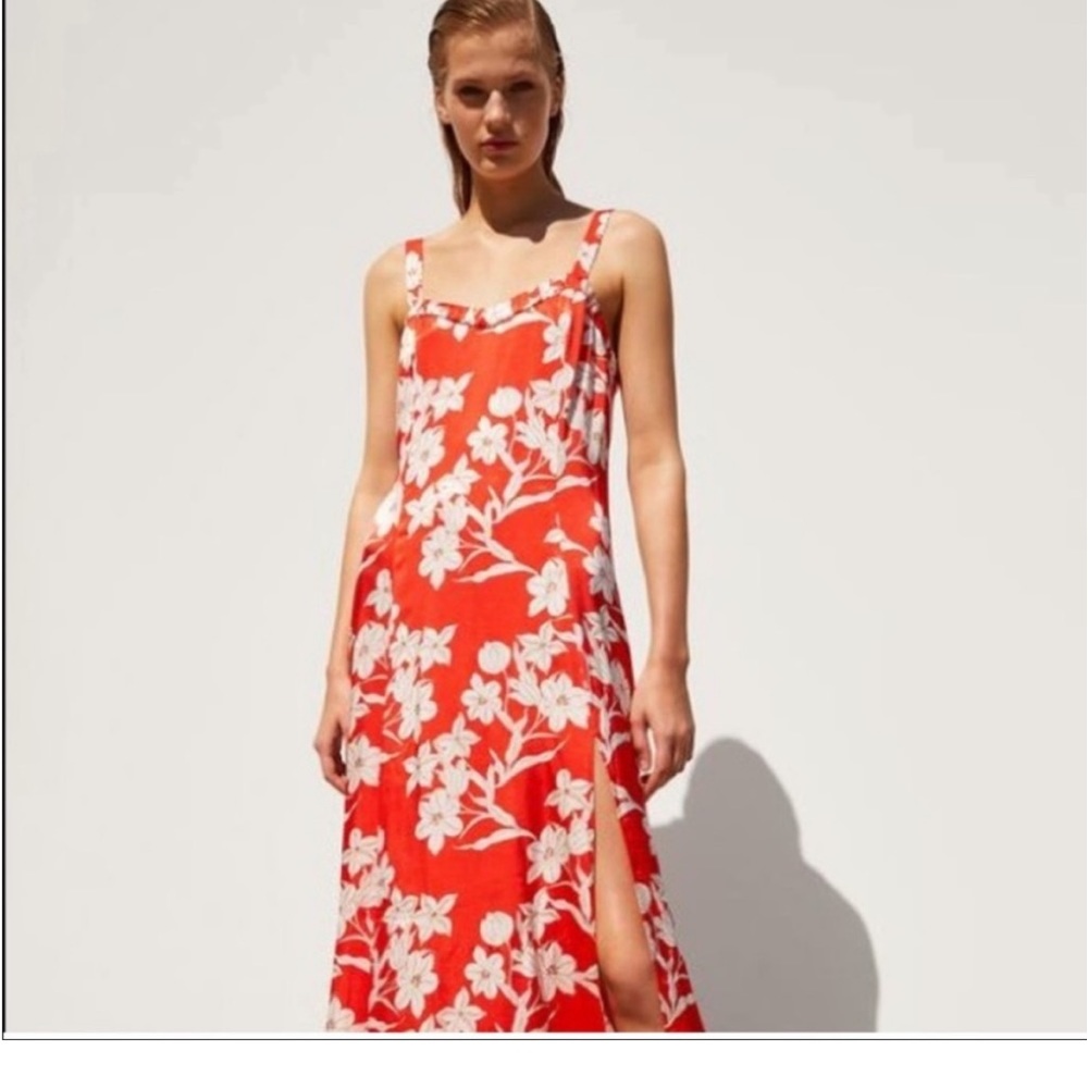 Zara Floral Midi Dress